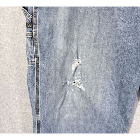 Cinch Blue Label Carpenter Jeans Men 42x36 (Fits 42x35) Relaxed Med Wash Denim - Picture 4 of 15